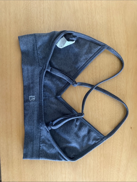 Buffbunny Collection Other - Buff Bunny Heather Gray Strappy Bralette